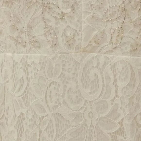 NWT Torrid Ivory Lace Beaded Sleeveless Mermaid Wedding Dress - Picture 8 of 13